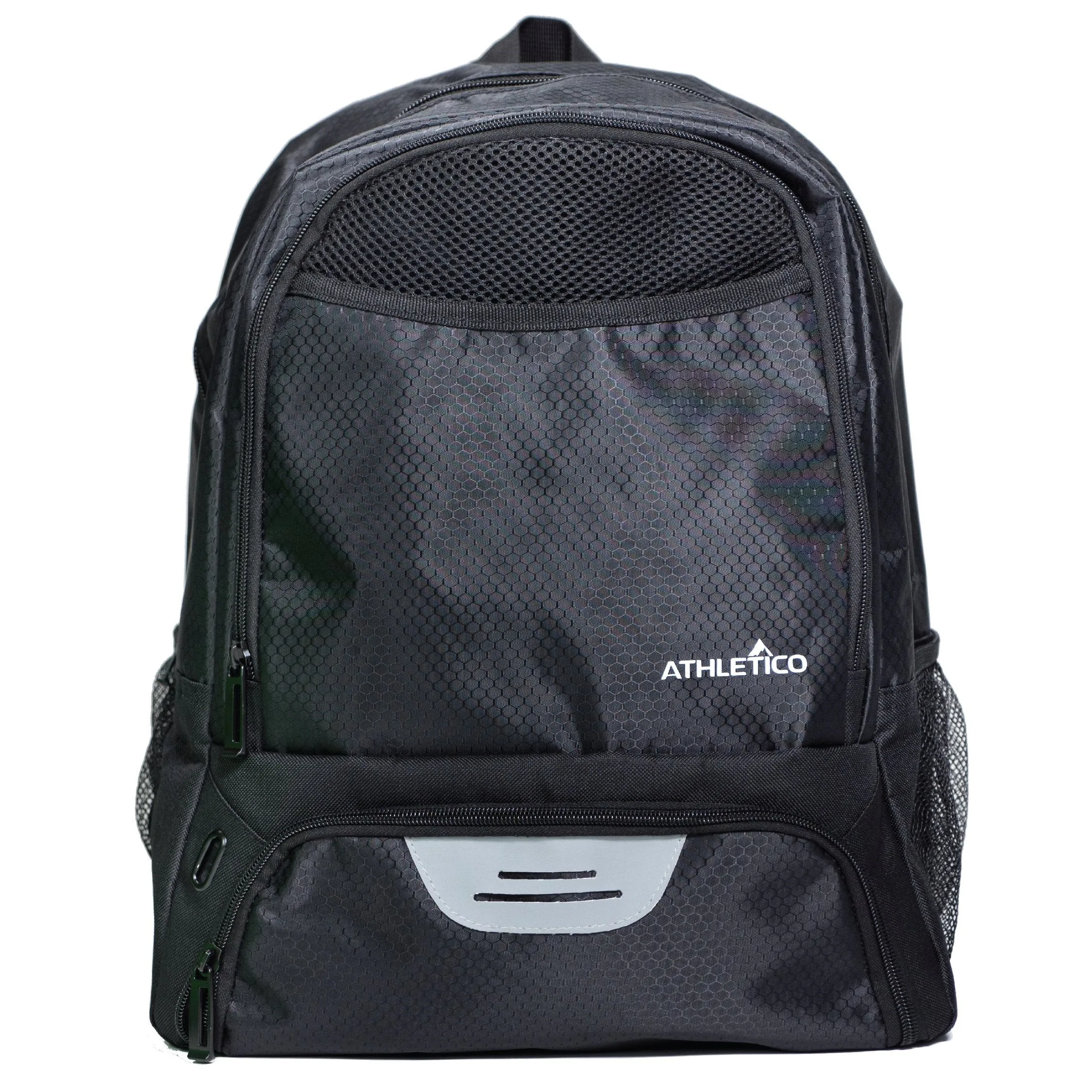 Athletico Youth Soccer Bag - Soccer Backpack & Bags for Basketball, Volleyball & Football | Includes Separate Cleat and Ball Compartments (Black)