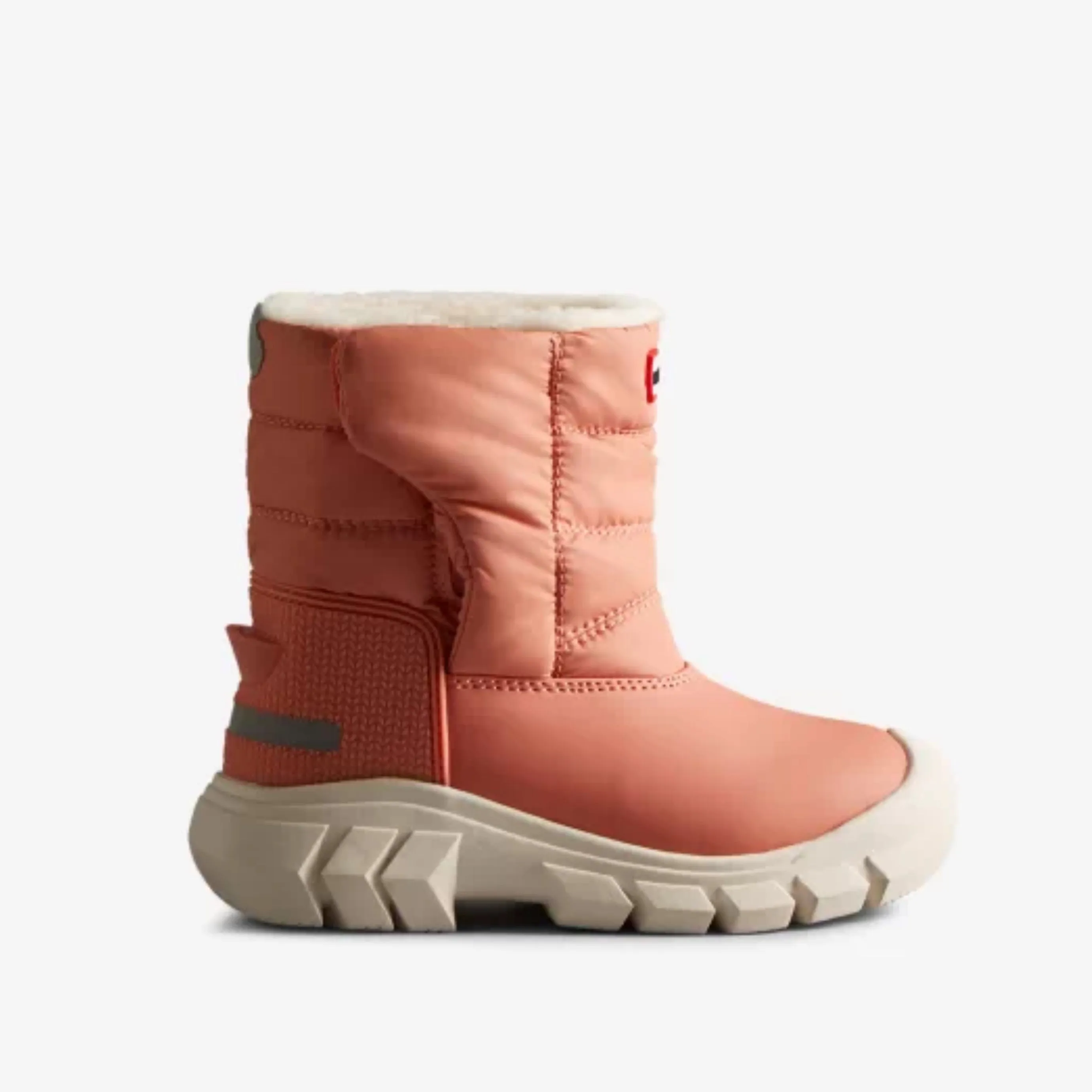 Big Kids Insulated Intrepid Snow Boot (Rough Pink   White Willow)