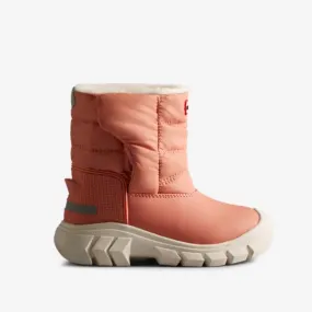 Big Kids Insulated Intrepid Snow Boot (Rough Pink   White Willow)