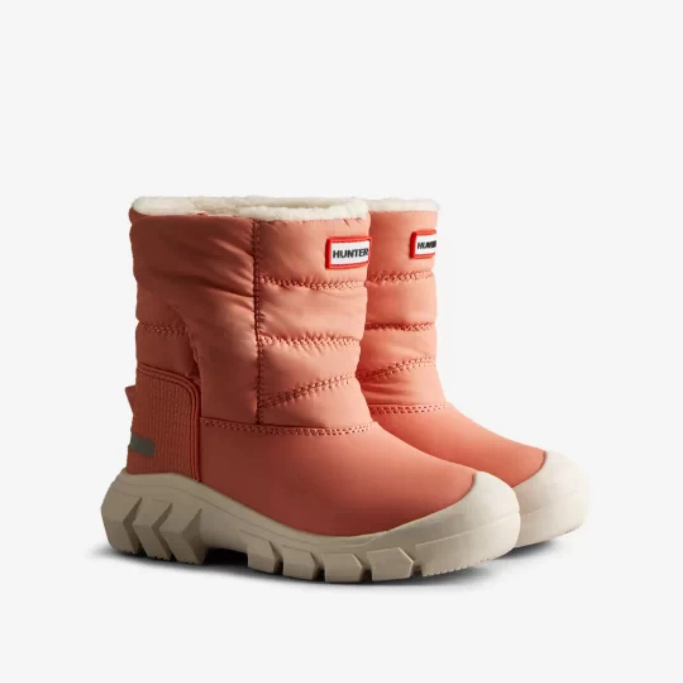 Big Kids Insulated Intrepid Snow Boot (Rough Pink   White Willow)