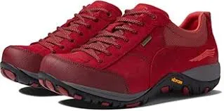 Dansko Women's Paisley Walking Shoes- Red Suede