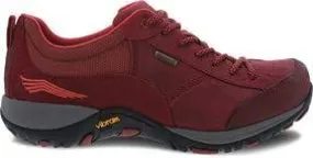 Dansko Women's Paisley Walking Shoes- Red Suede