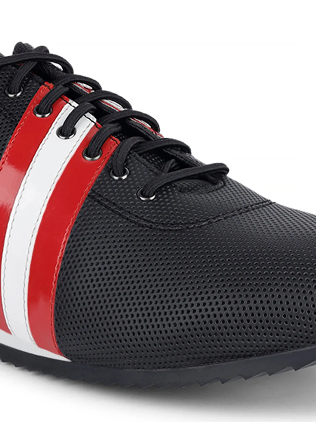 Egyptian Black Fashion Color Blocked Lace-Up Sneaker