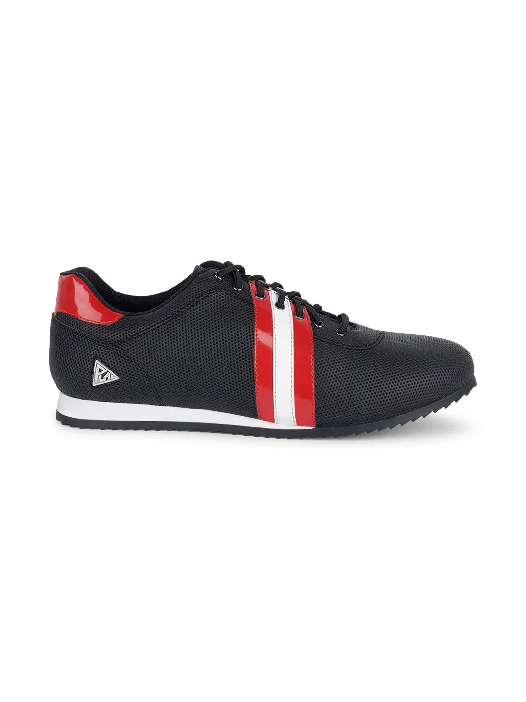 Egyptian Black Fashion Color Blocked Lace-Up Sneaker