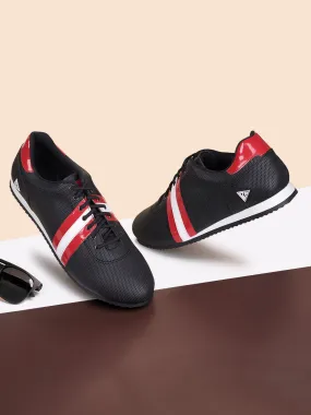 Egyptian Black Fashion Color Blocked Lace-Up Sneaker