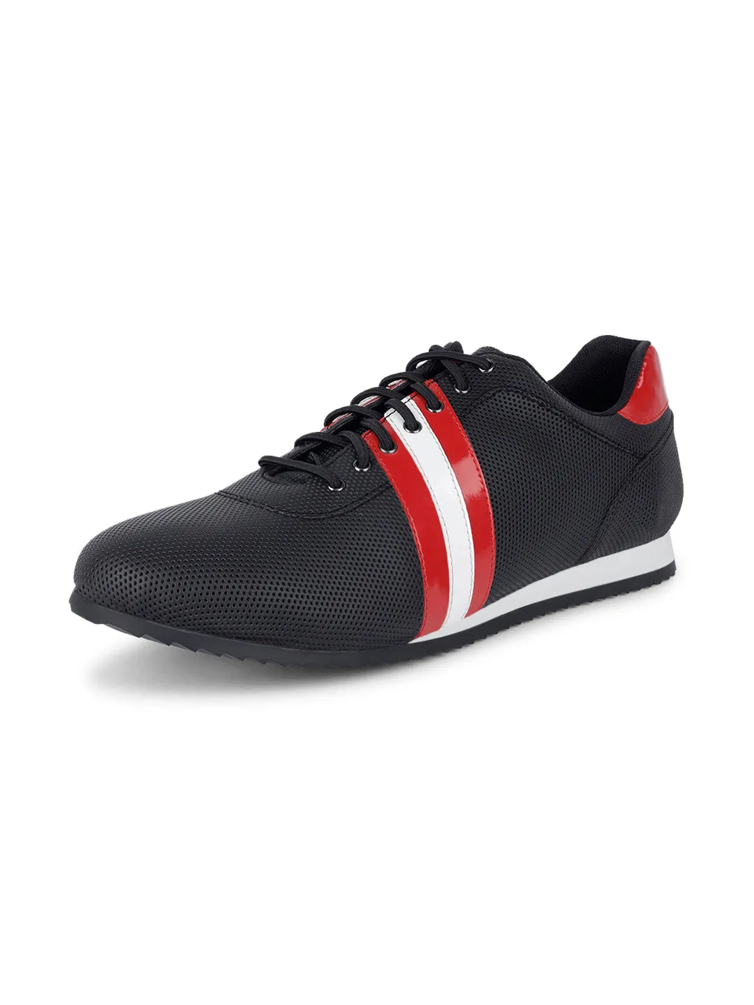 Egyptian Black Fashion Color Blocked Lace-Up Sneaker