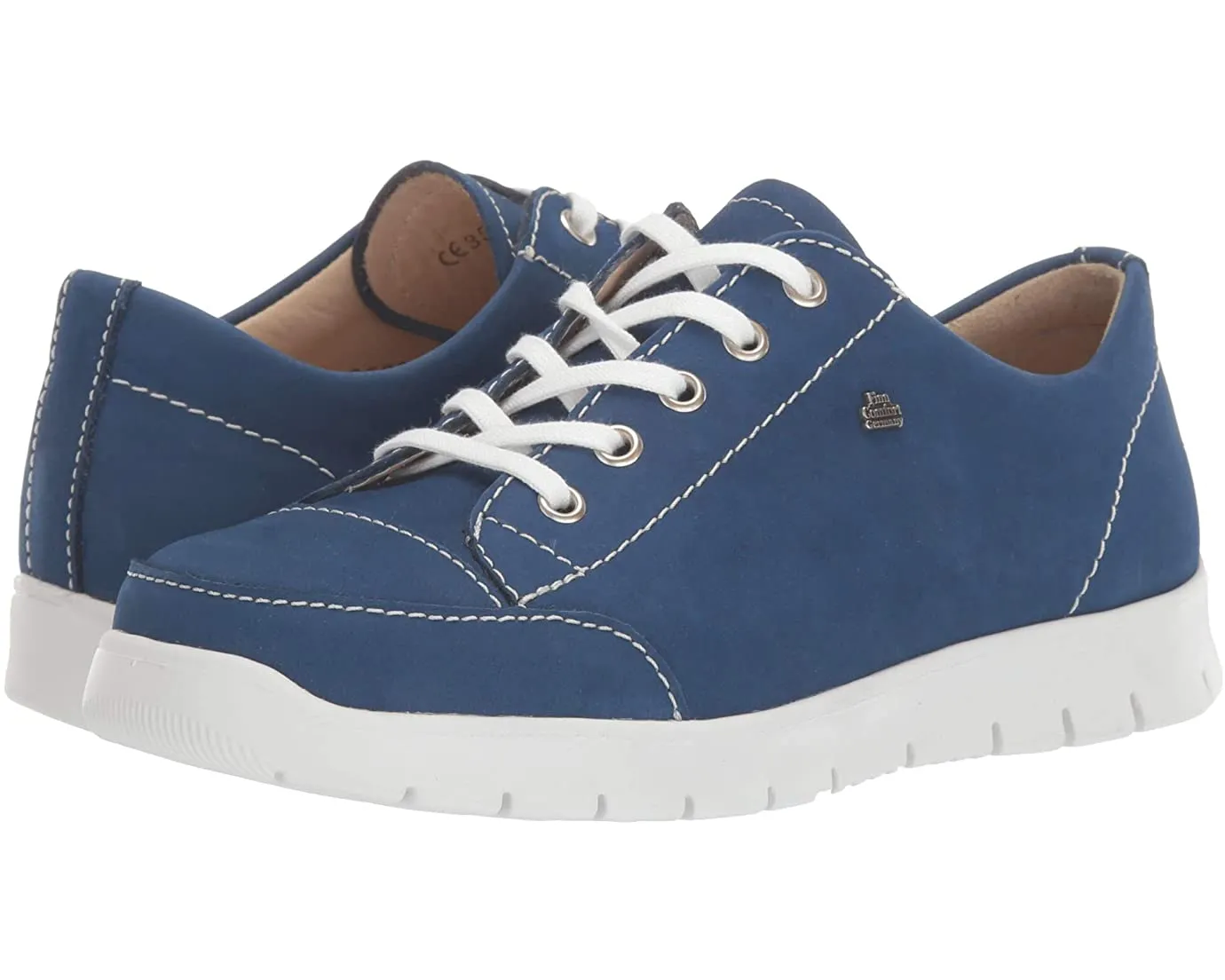 Finn Comfort Women's Swansea Shoes- Navy Suede