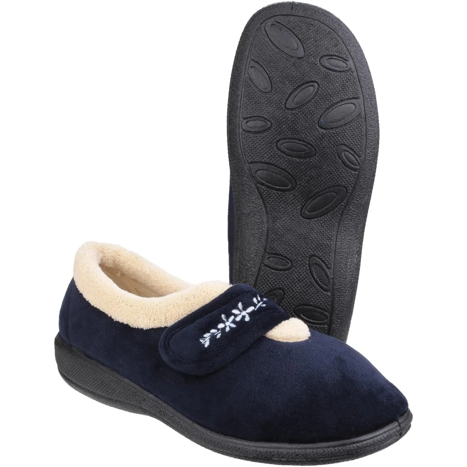 Fleet & Foster Capa Touch Fastening Memory Foam Slipper
