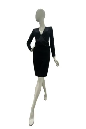 Greta Constantine Trixhen Sharp Shoulder Fitted Dress