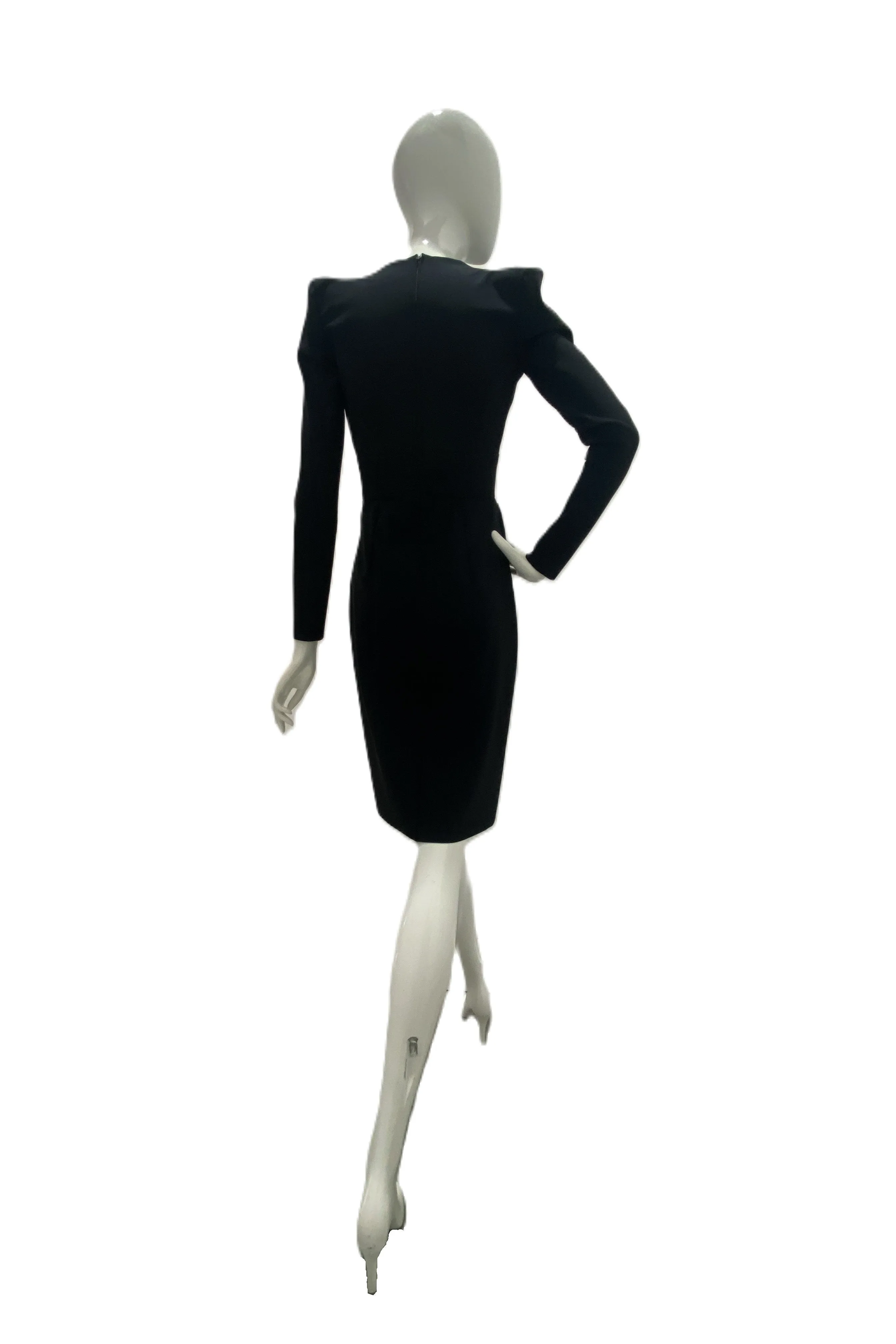 Greta Constantine Trixhen Sharp Shoulder Fitted Dress