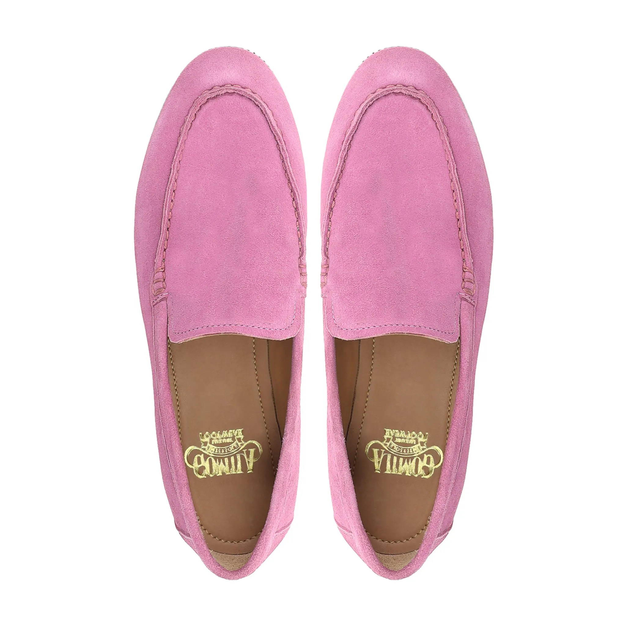 Hackett - Ladies Pink Kid Suede Loafer