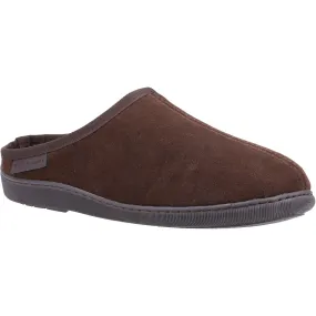 Hush Puppies Ashton Brown Suede Male Classic Mens Slippers