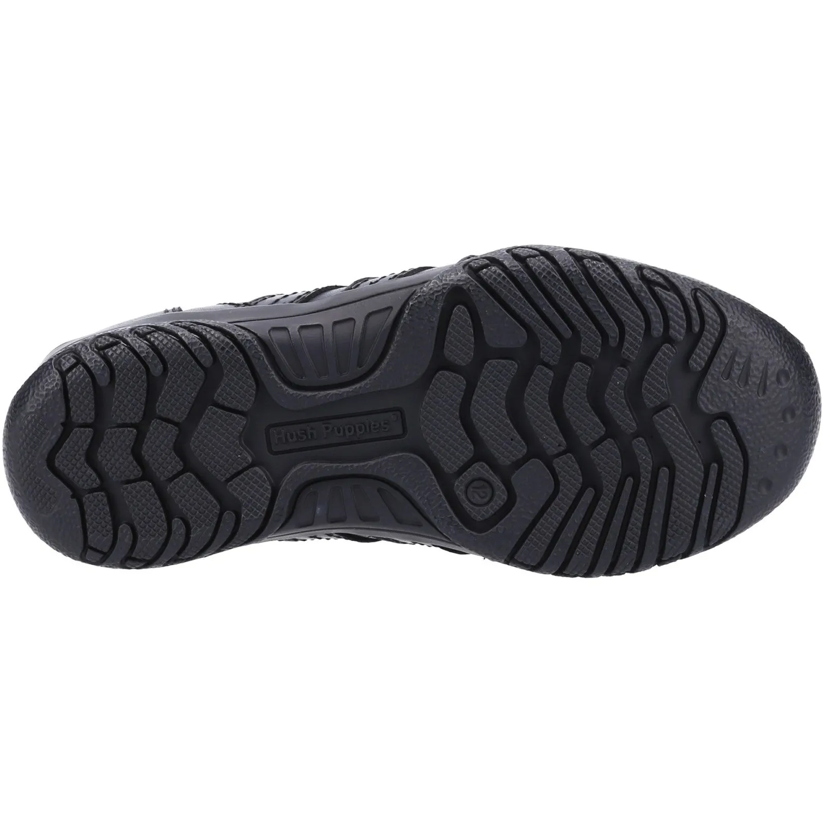 Hush Puppies Boys Jezza 2 Leather School Shoes - Black