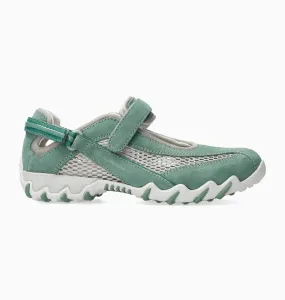 Mephisto All Rounder Women's Niro Shoes- Cold Green/Cool Grey