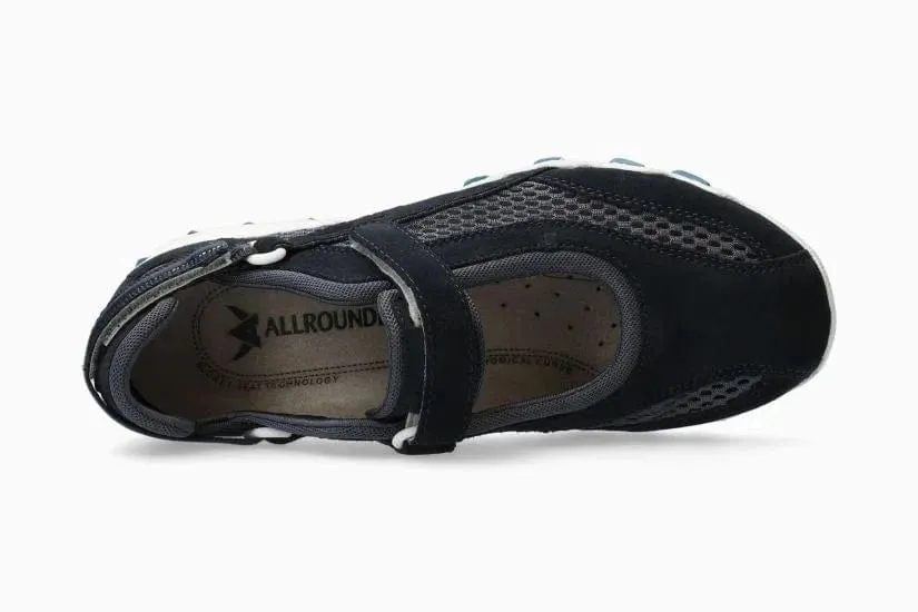 Mephisto All Rounder Women's Niro Shoes- Dark Blue