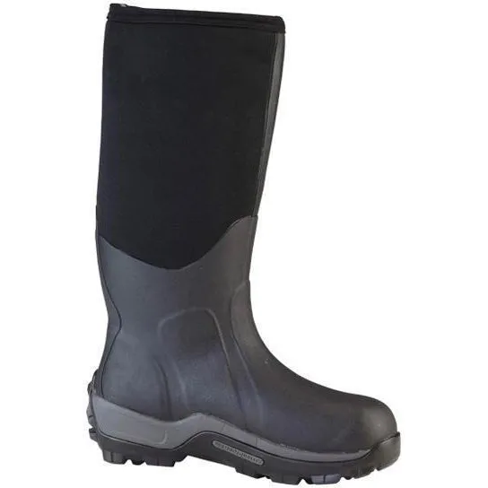Muck Men's Arctic Sport Tall 17" Waterproof Pull-On  Rubber Work Boot- Black- ASP-000A