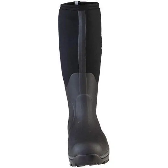 Muck Men's Arctic Sport Tall 17" Waterproof Pull-On  Rubber Work Boot- Black- ASP-000A