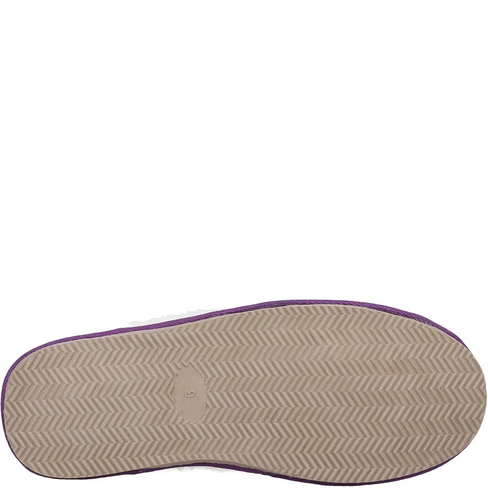 Purple Arianna Mule Slippers