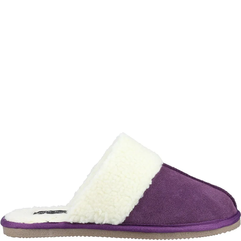 Purple Arianna Mule Slippers