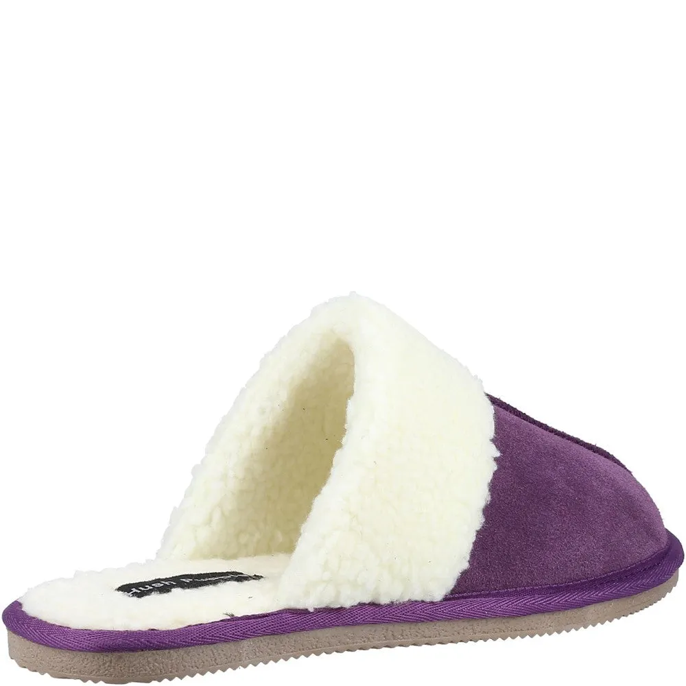 Purple Arianna Mule Slippers