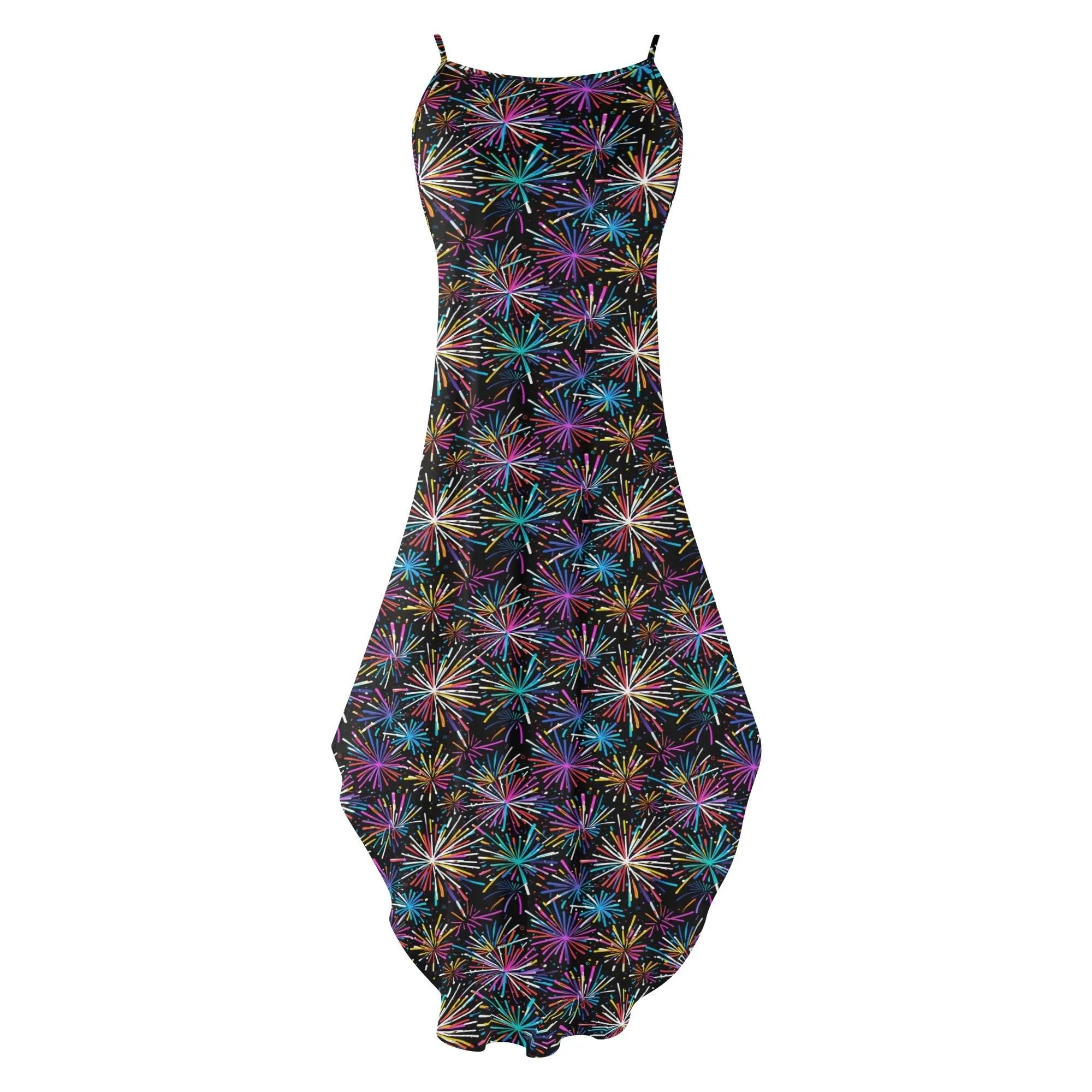 Sharp Fireworks Womens Elegant Sleeveless Evening Dress