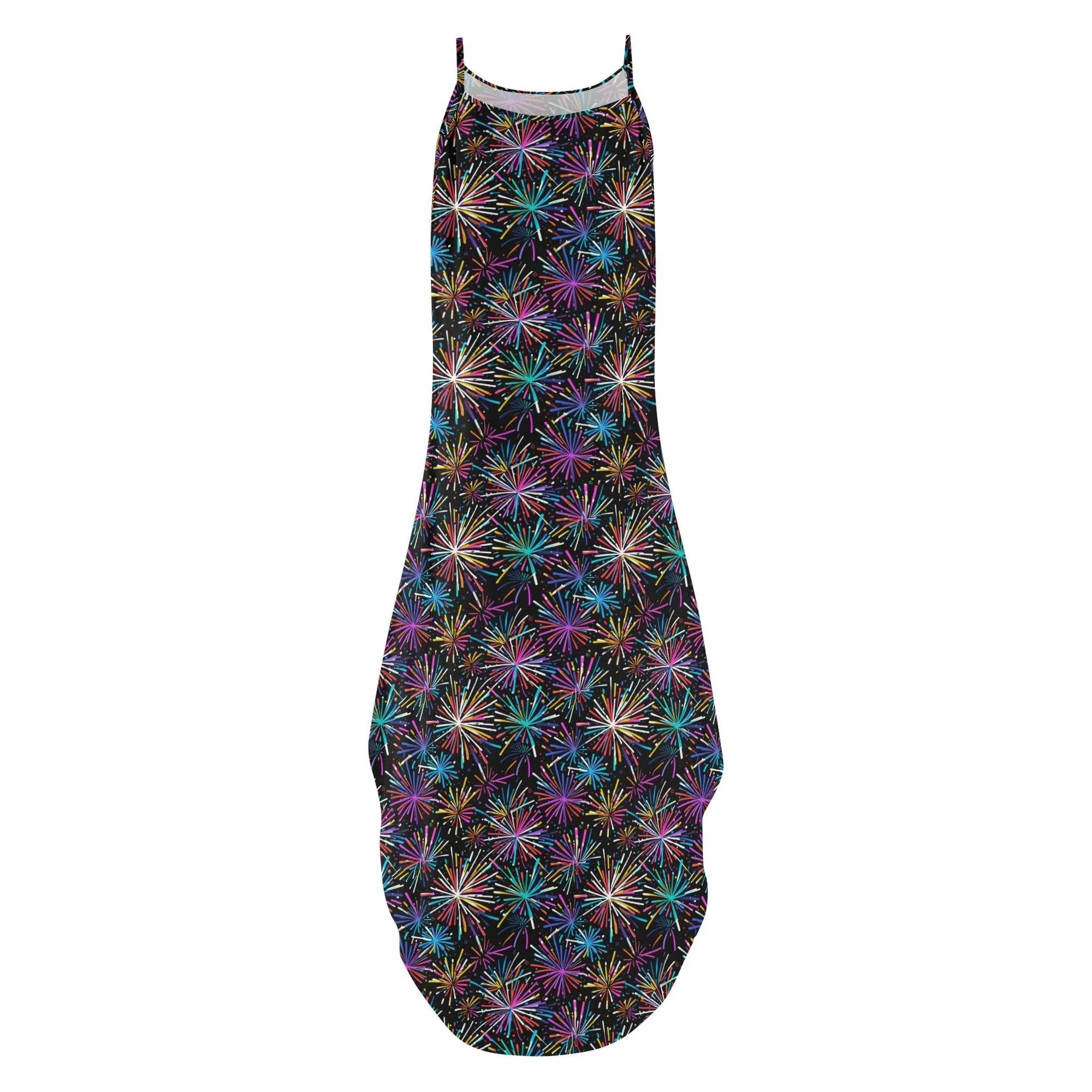 Sharp Fireworks Womens Elegant Sleeveless Evening Dress