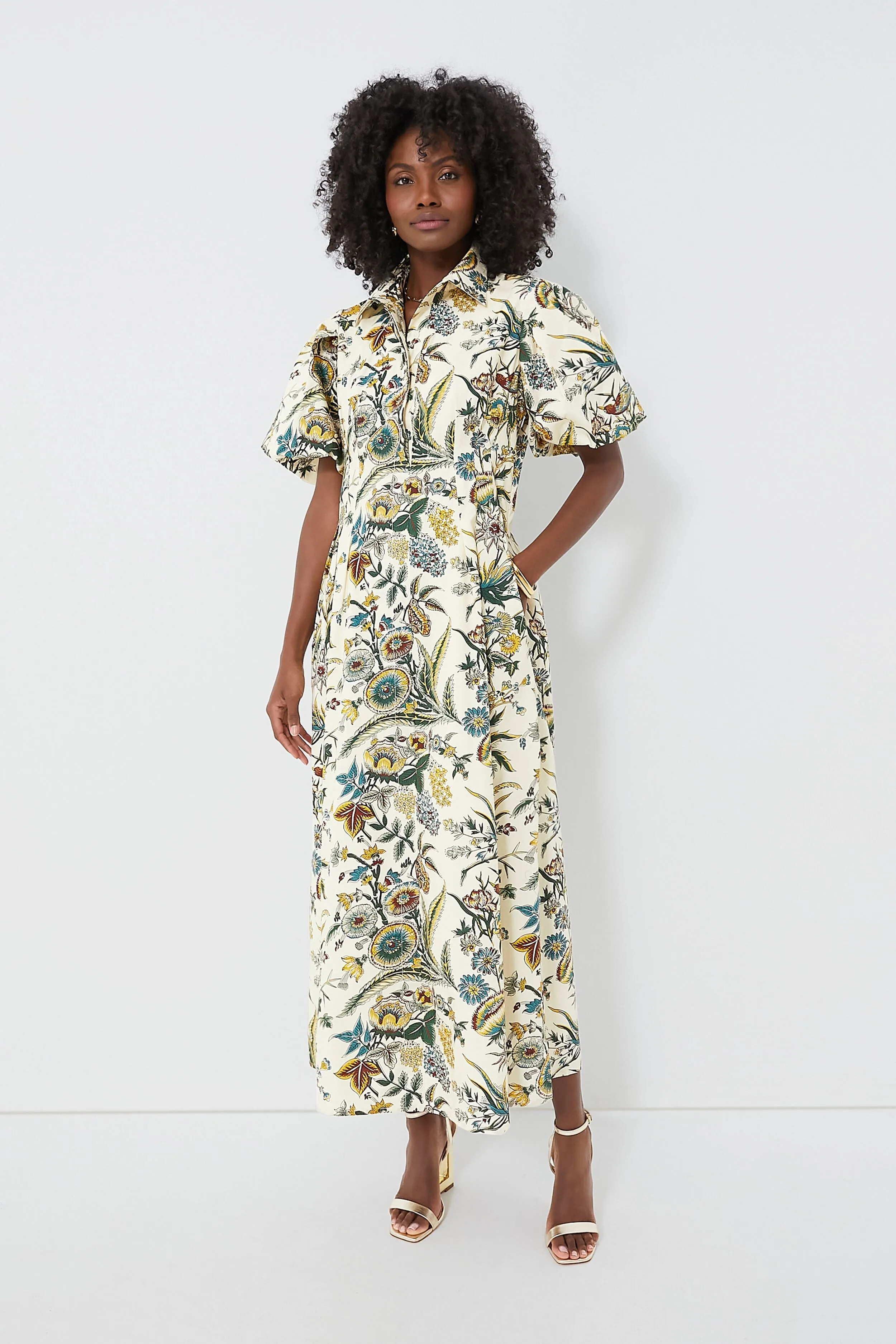 Sharp Floral Delaney Dress