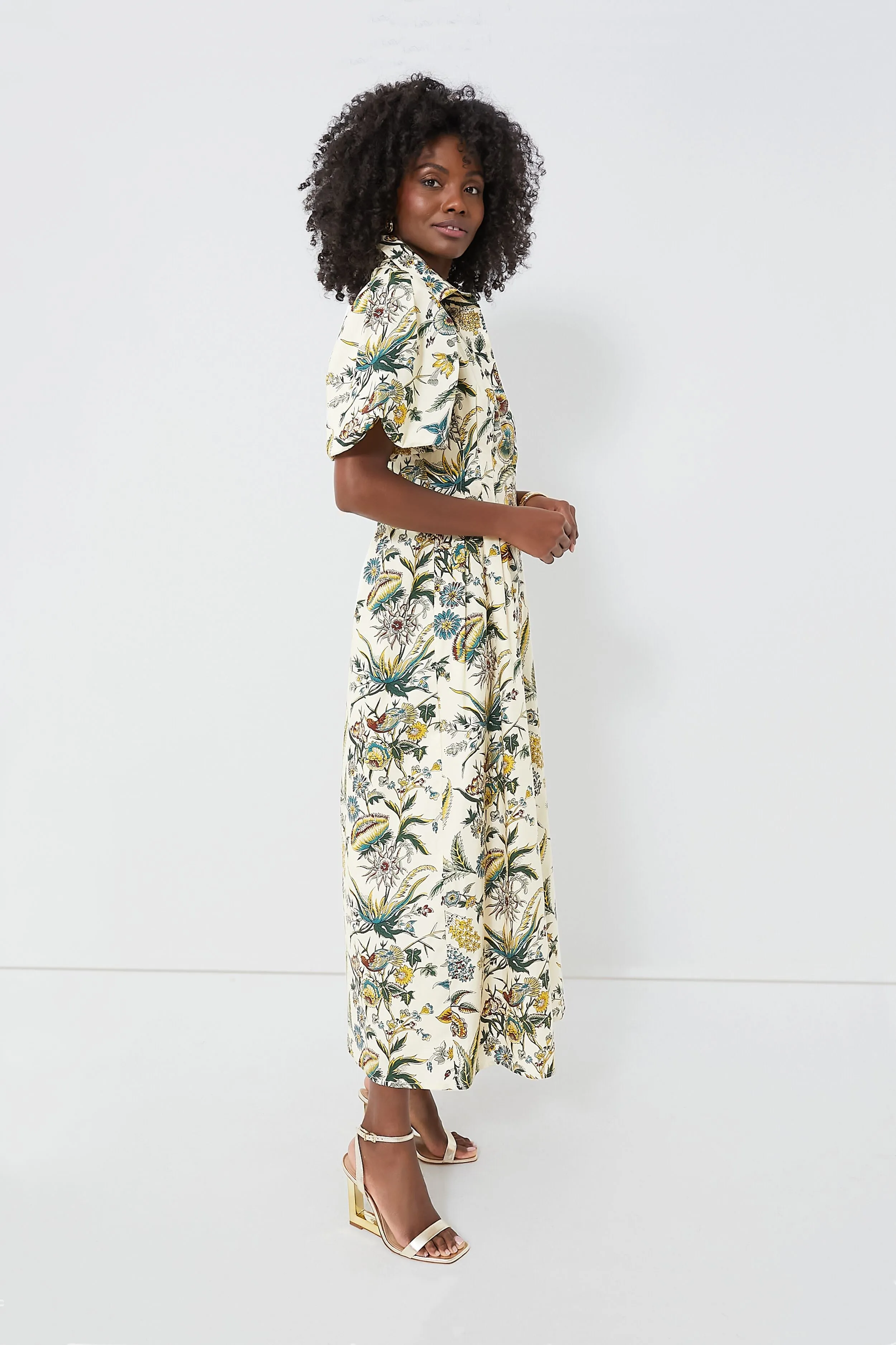 Sharp Floral Delaney Dress