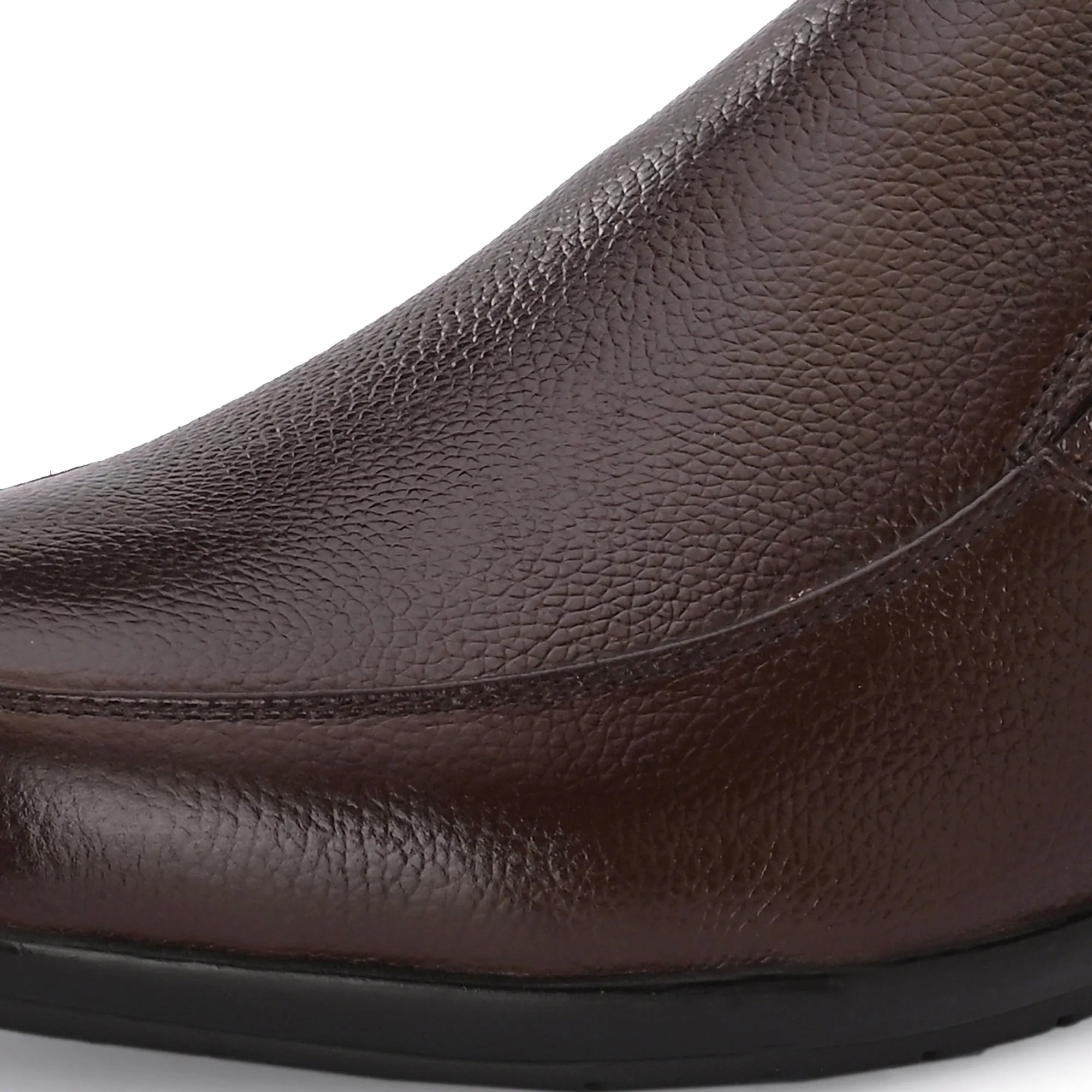 Sharp Full Grain Leather Slip Ons