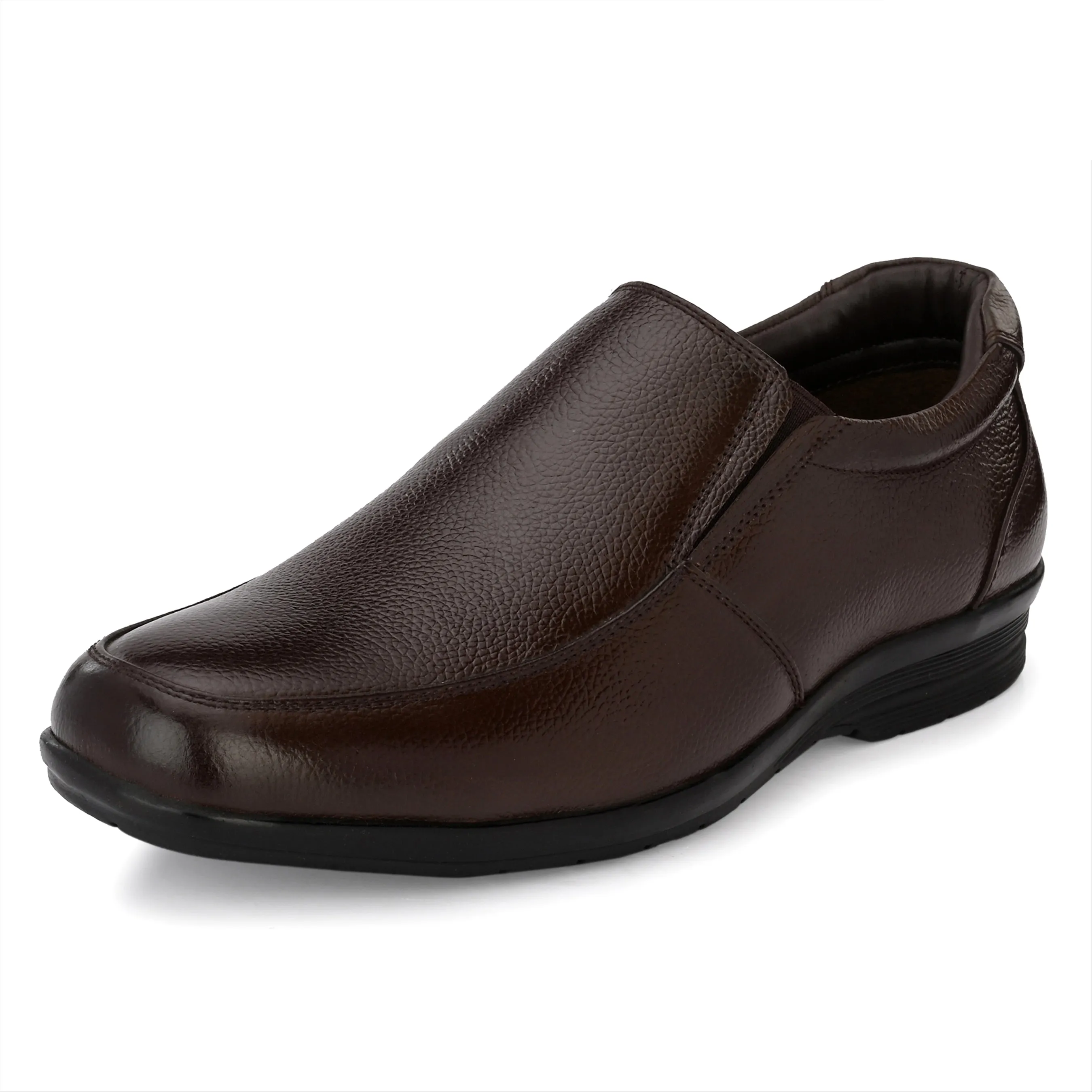 Sharp Full Grain Leather Slip Ons