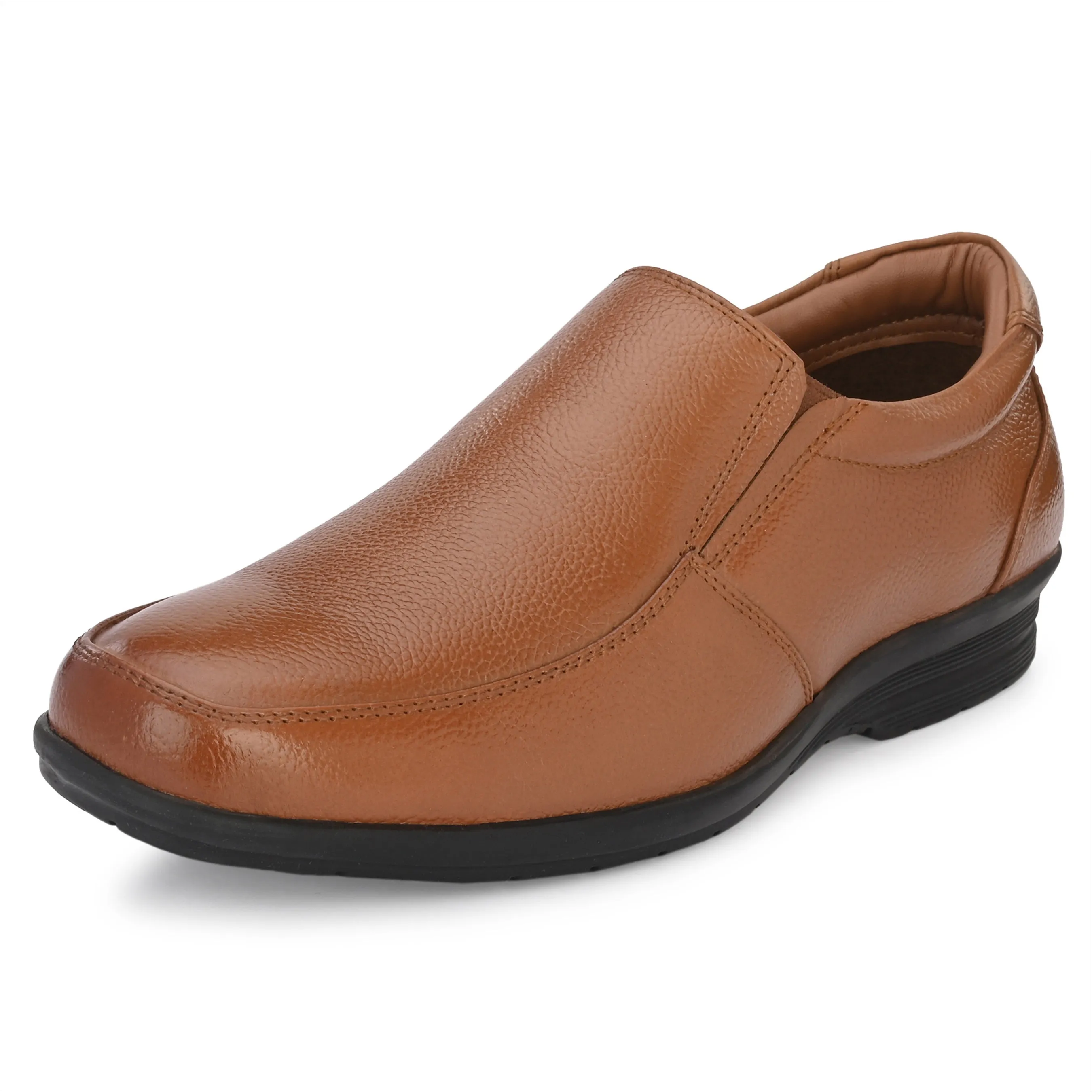 Sharp Full Grain Leather Slip Ons