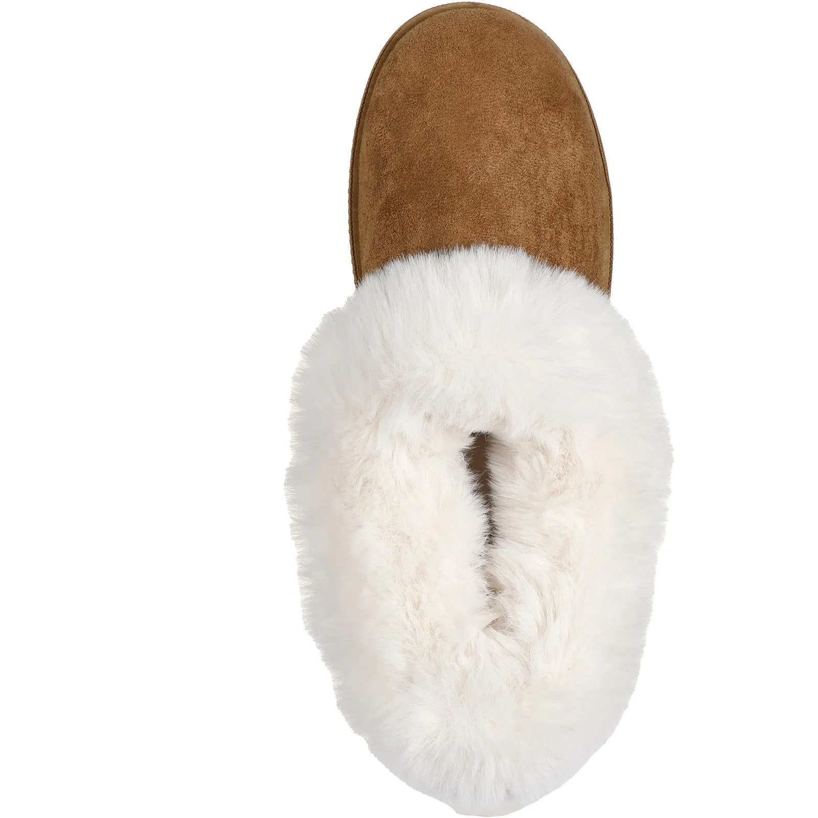 Skechers Womens Cozy Campfire Suede Memory Foam Clog Style Slipper