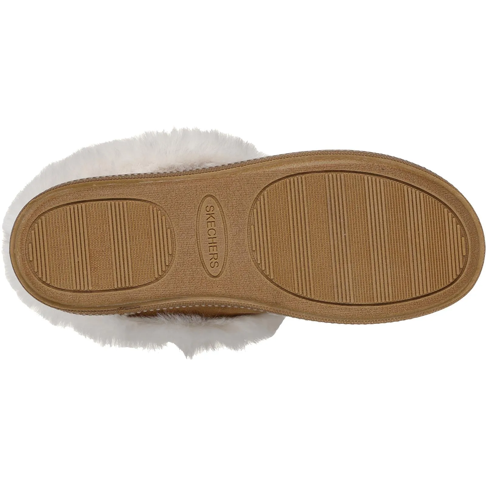 Skechers Womens Cozy Campfire Suede Memory Foam Clog Style Slipper