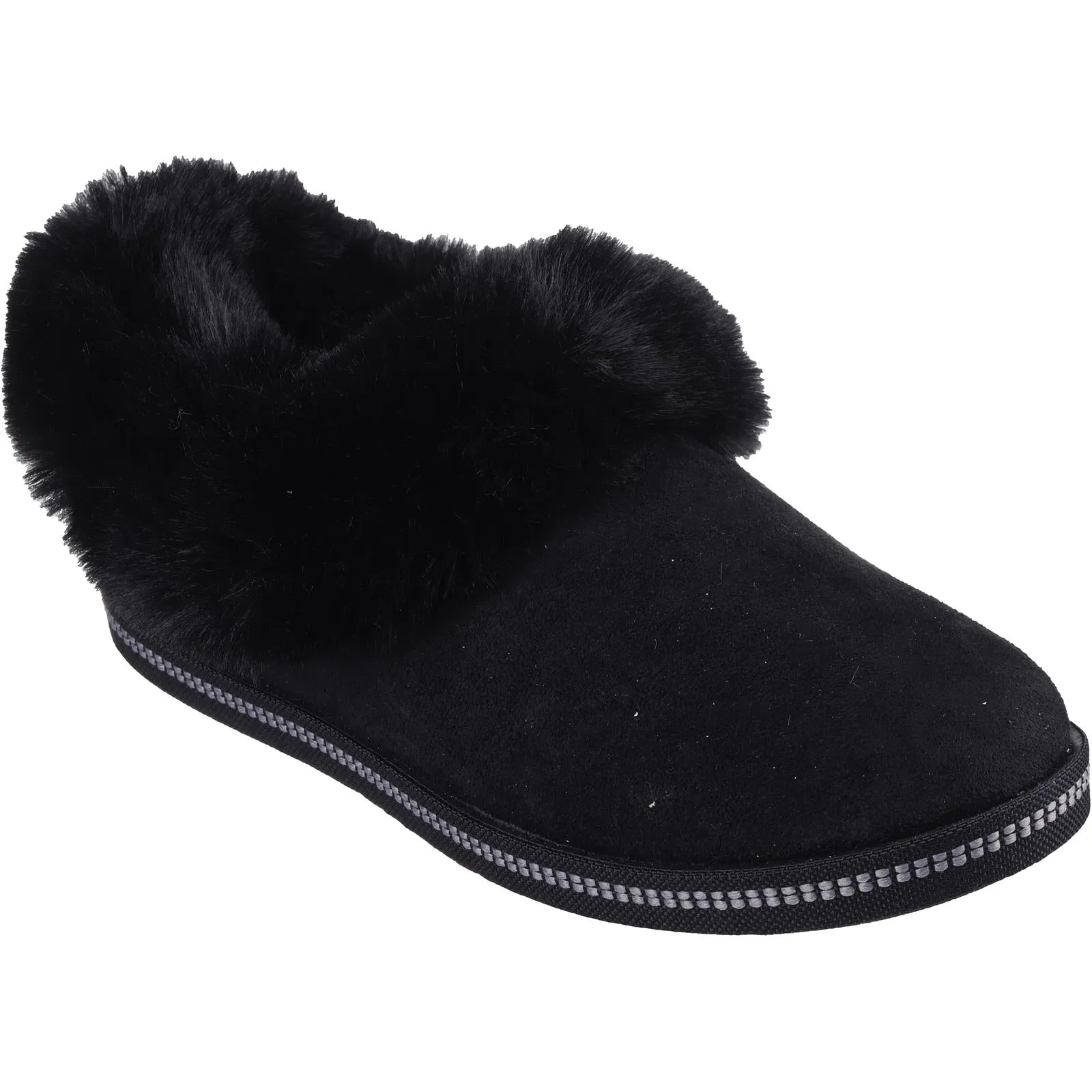 Skechers Womens Cozy Campfire Suede Memory Foam Clog Style Slipper