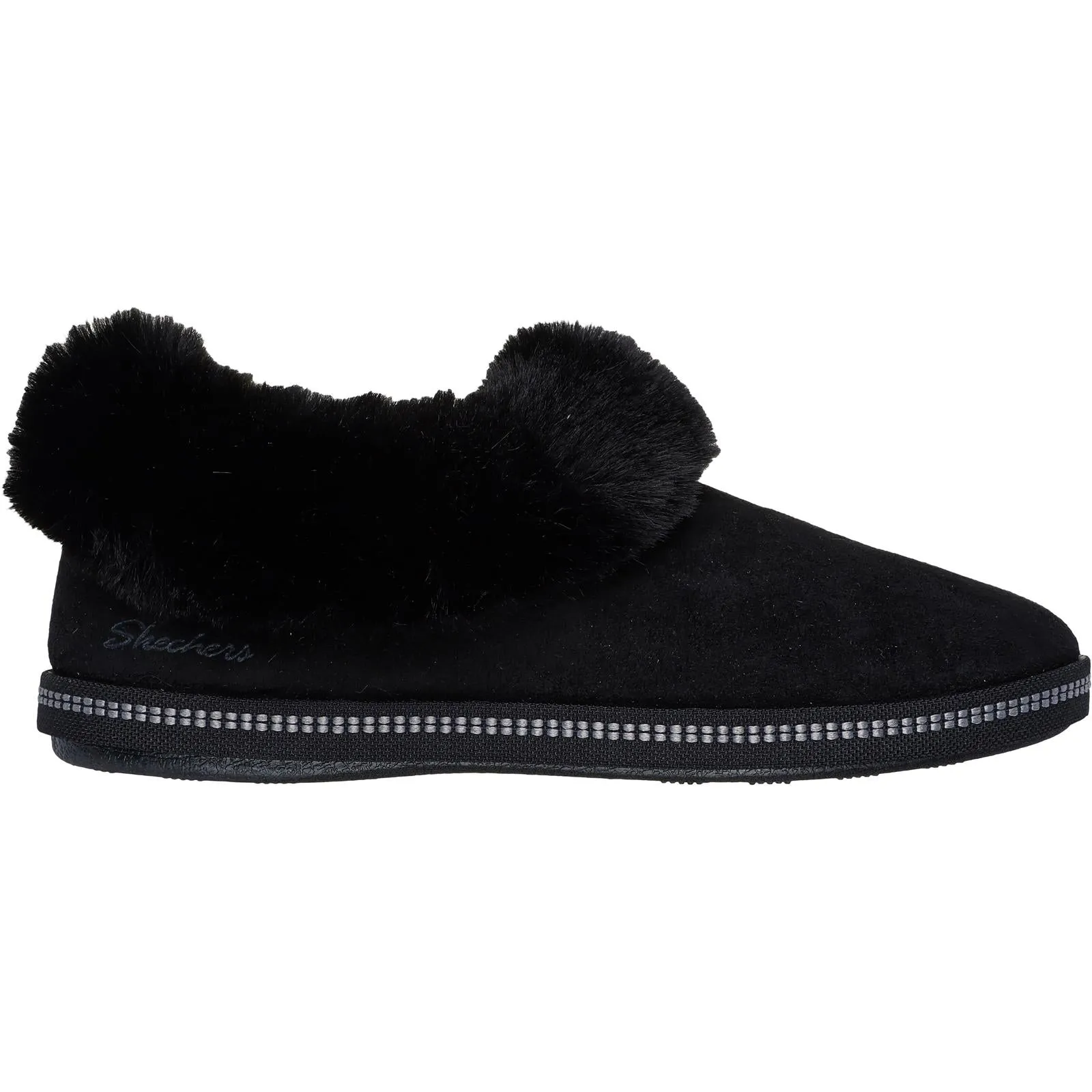 Skechers Womens Cozy Campfire Suede Memory Foam Clog Style Slipper