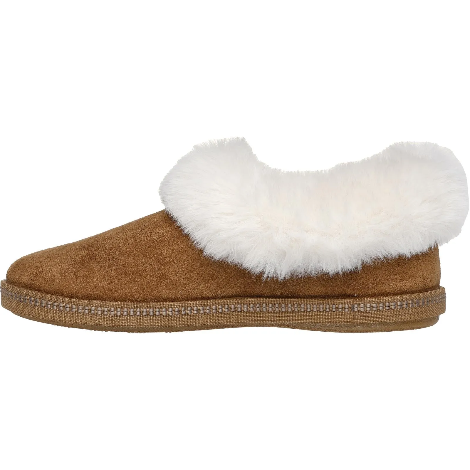 Skechers Womens Cozy Campfire Suede Memory Foam Clog Style Slipper