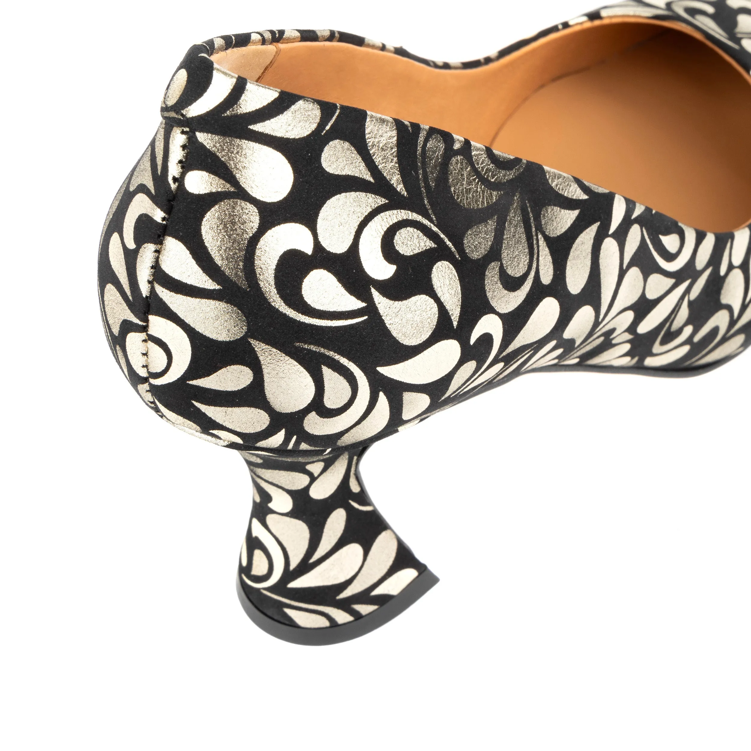 Sophia Hollywood - Black & Gold - Women's Heels
