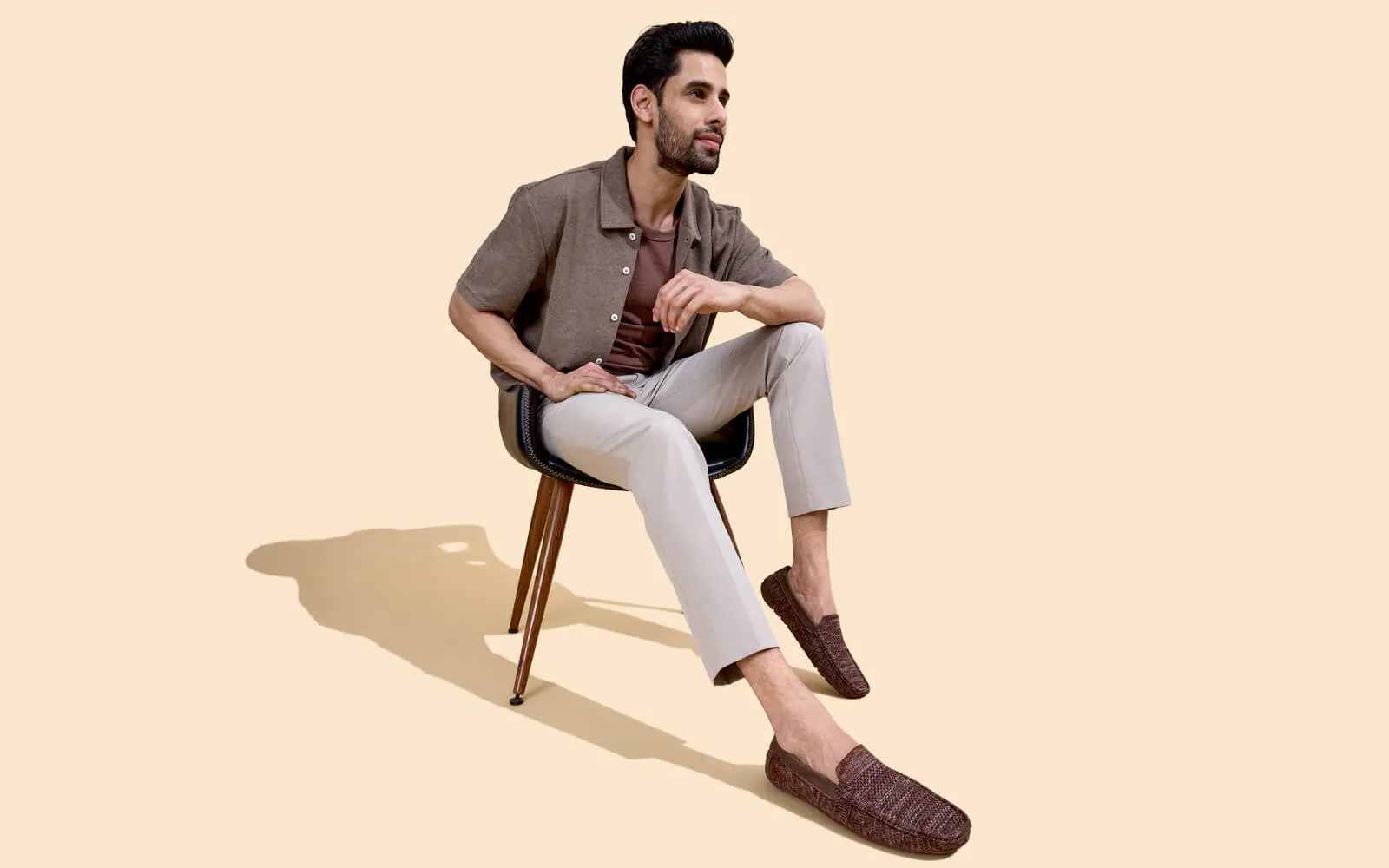 The Weave Loafers : Brown