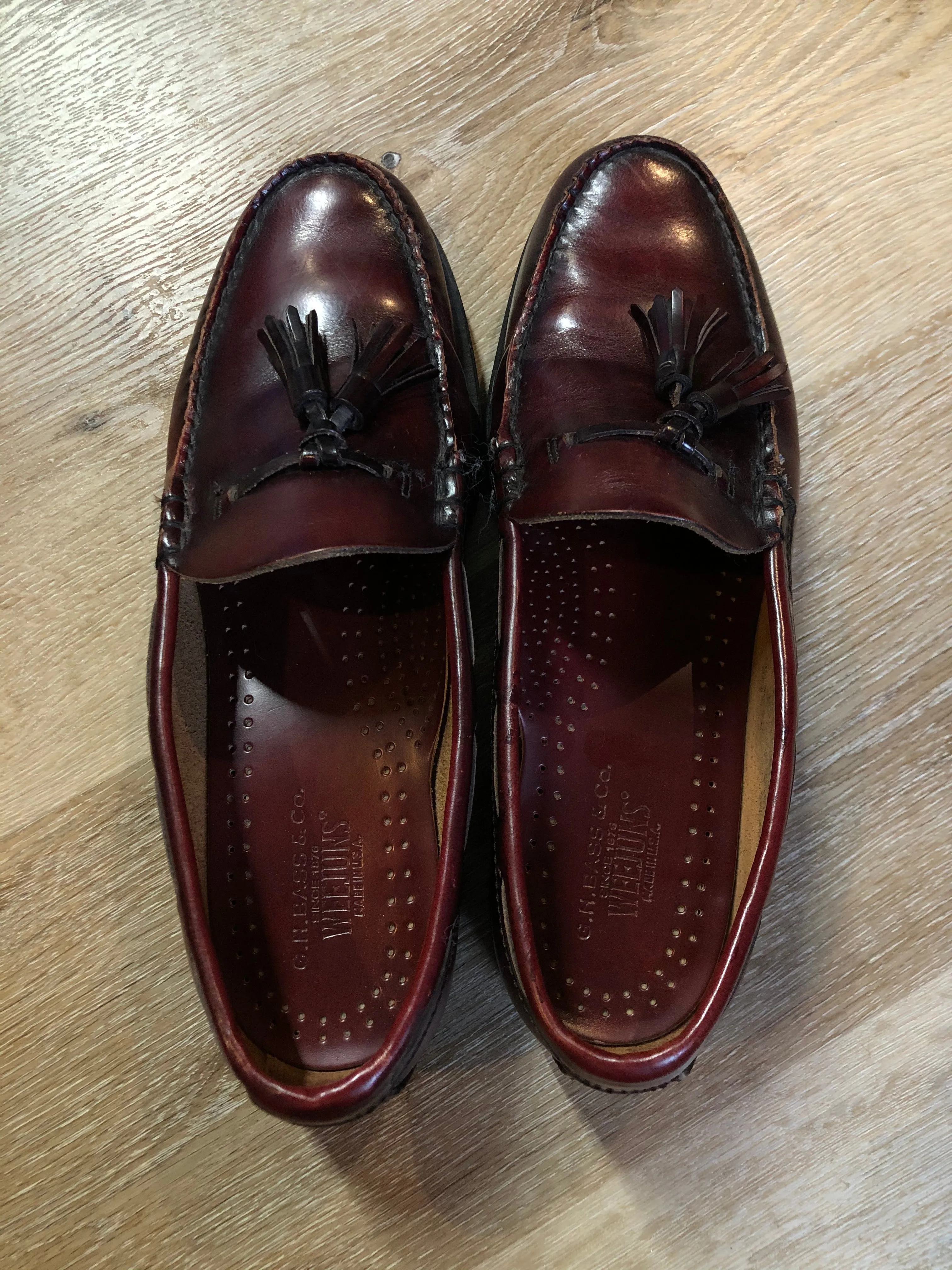 Vintage G.H. Bass & Co Weejuns, Made in USA, US 8 E Mens