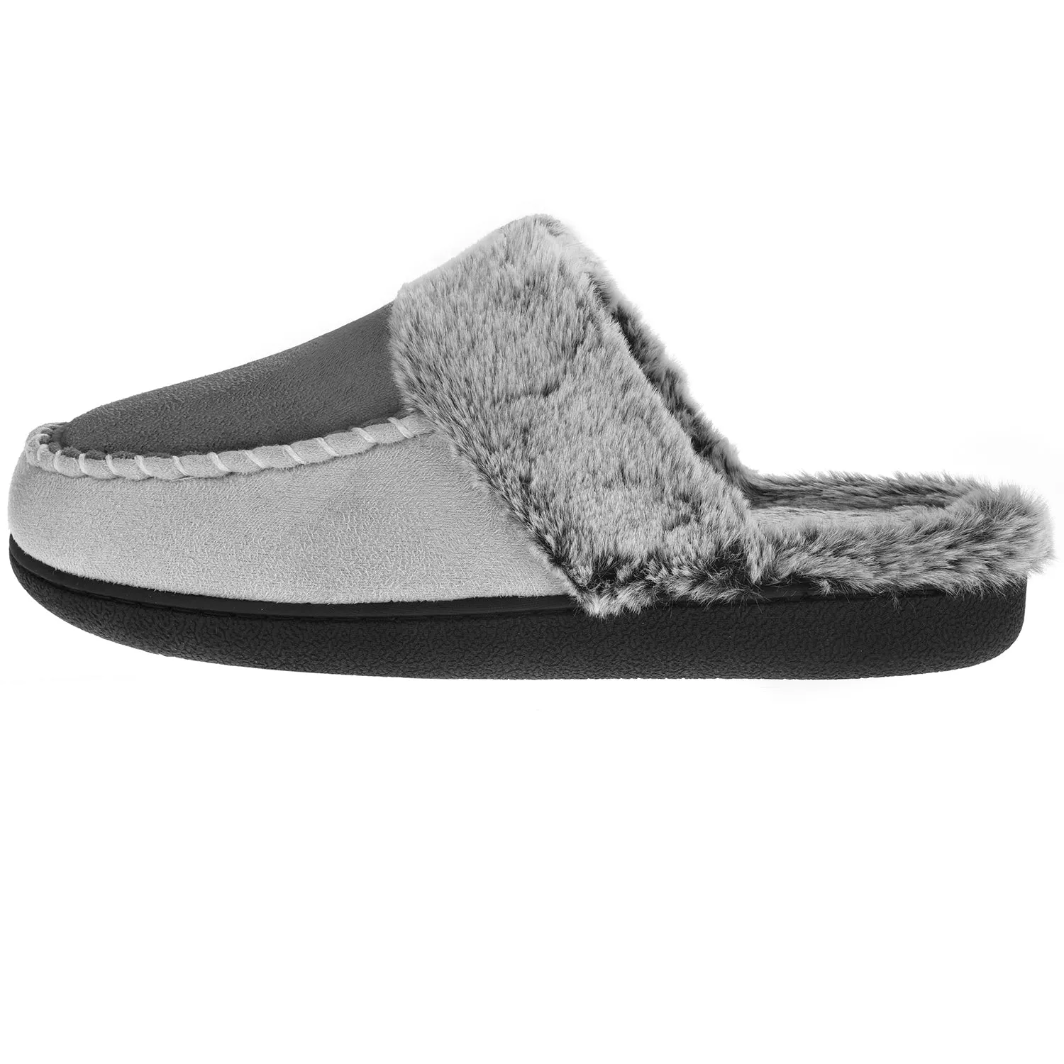 VONMAY Women's Comfy Fuzzy House Slipper Scuff Memory Foam Slip on Warm Moccasin Style Indoor Outdoor