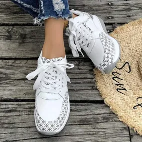 Women's Casual Platform Lace-Up Loafers 42914058C